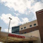 Exterior shot of Stormont Vail Health Emergency entrance